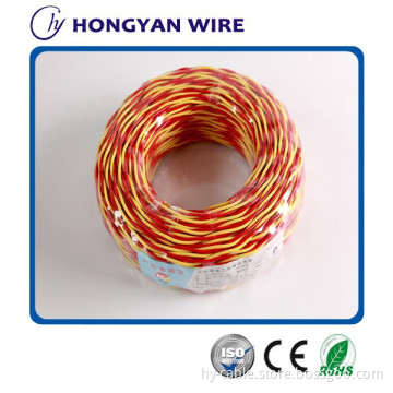 300/300V copper core PVC insulated twisted flexible electric wire